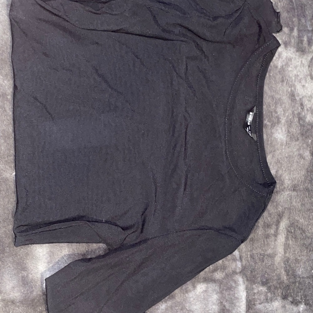 SEE THROUGH black top long sleeve from SHEIN
